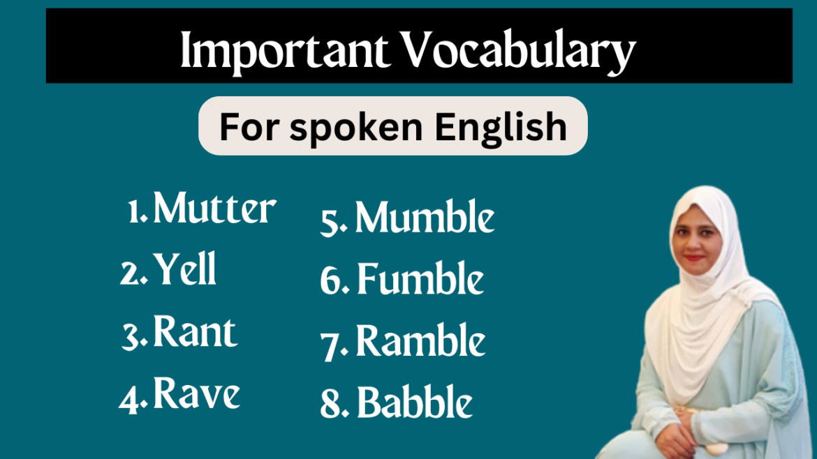 Speaking Verbs In English - Vocabgram